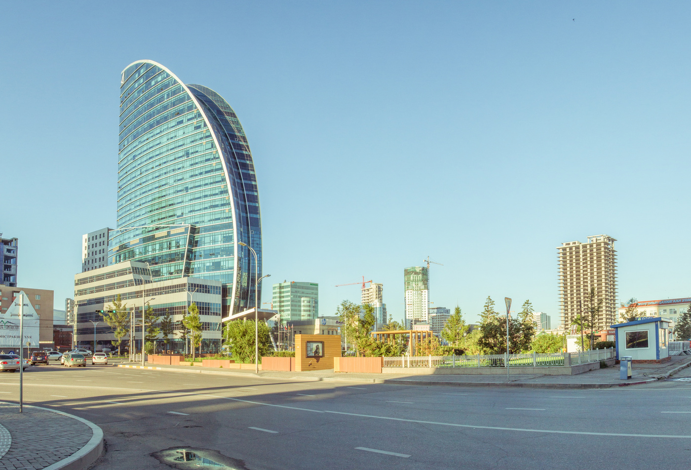 The Blue Sky Tower Residence in Mongolia