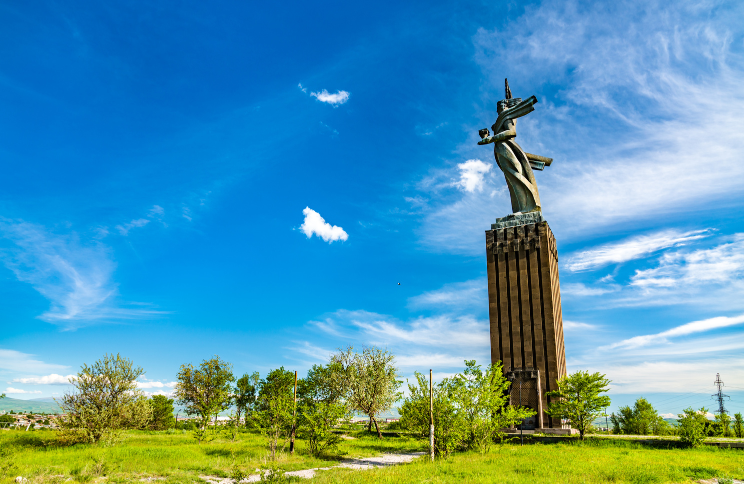 Mother Armenia, a Monumental Statue in Gyumri, Armenia