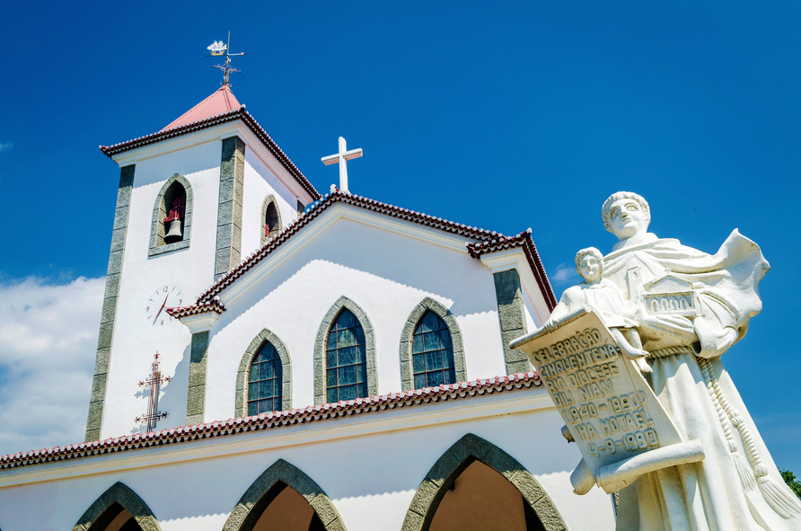 portuguese christian catholic church landmark in central dili east timor